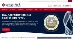 Desktop Screenshot of americanvein.com
